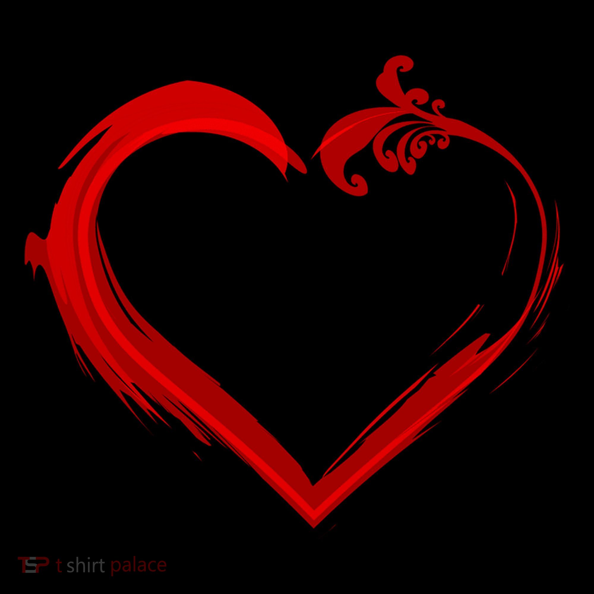 Simple Styled Valentines Heart Button