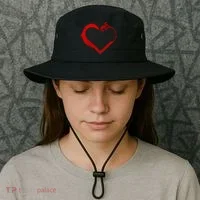 Simple Styled Valentines Heart Bucket Hat thumb 3