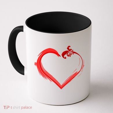 Simple Styled Valentines Heart Coffee Mug
