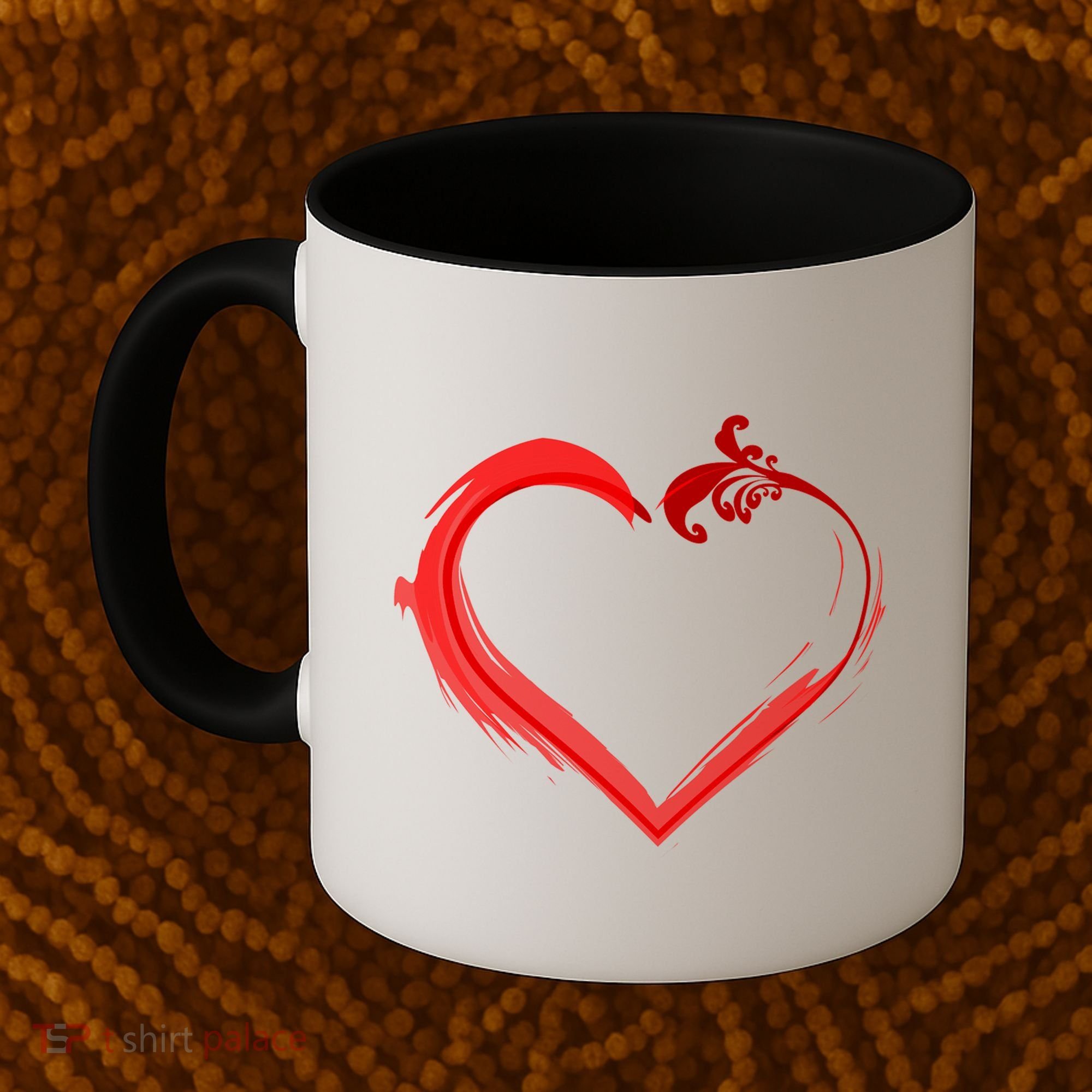 Simple Styled Valentines Heart Coffee Mug