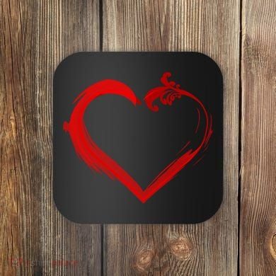 Simple Styled Valentines Heart Coaster
