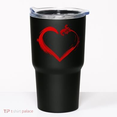 Simple Styled Valentines Heart Tumbler