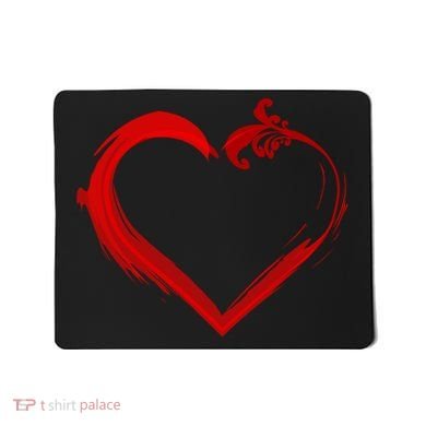 Simple Styled Valentines Heart Mousepad