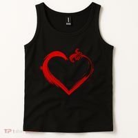 Simple Styled Valentines Heart Tank Top thumb 2