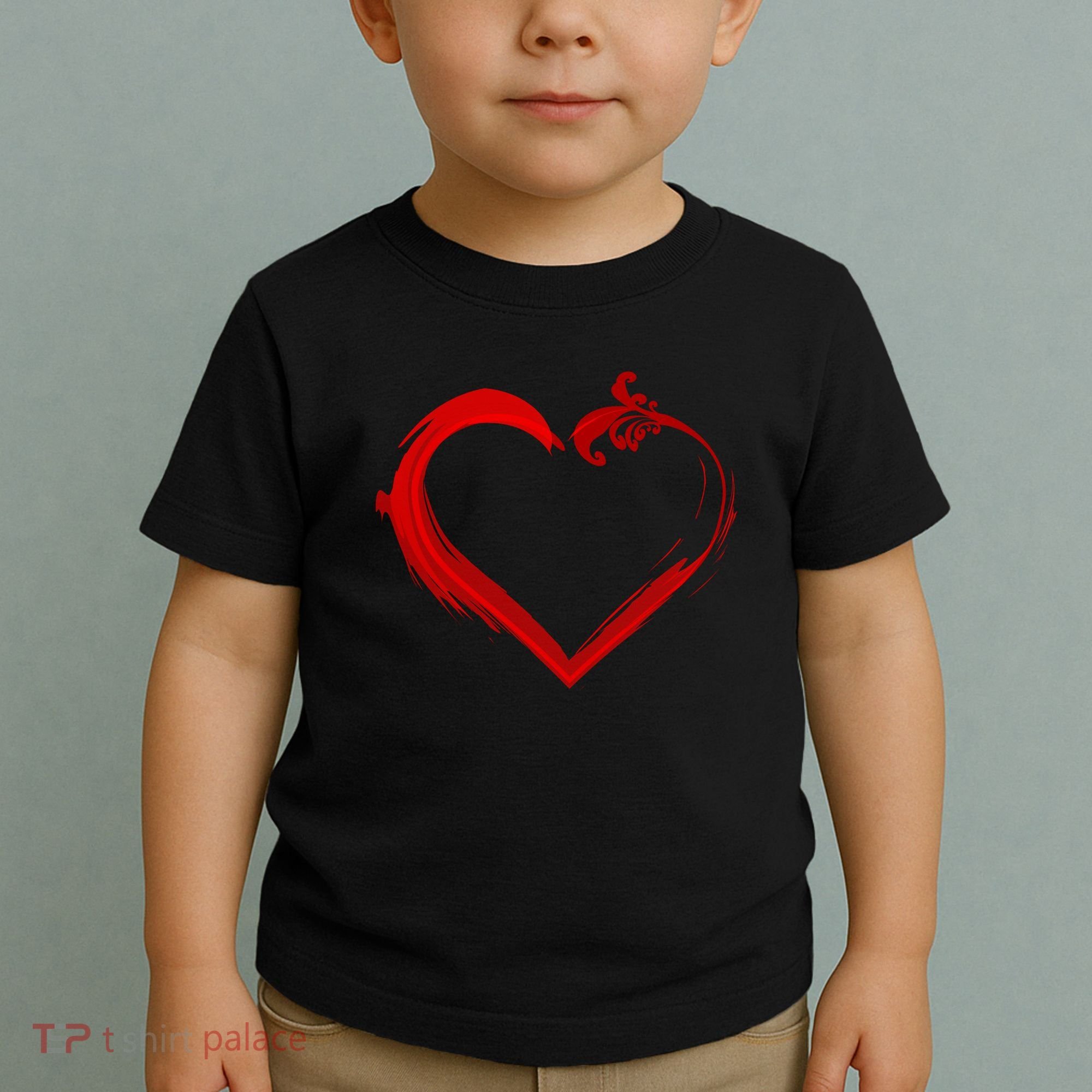 Simple Styled Valentines Heart Toddler T-Shirt