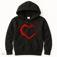 Simple Styled Valentines Heart Kids Hoodie thumb 0