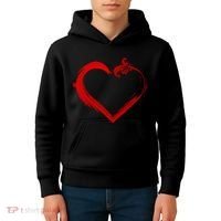 Simple Styled Valentines Heart Kids Hoodie thumb 4