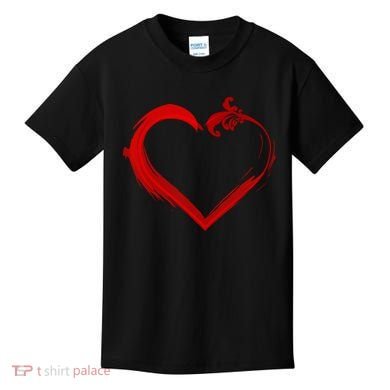 Simple Styled Valentines Heart Kids T-Shirt
