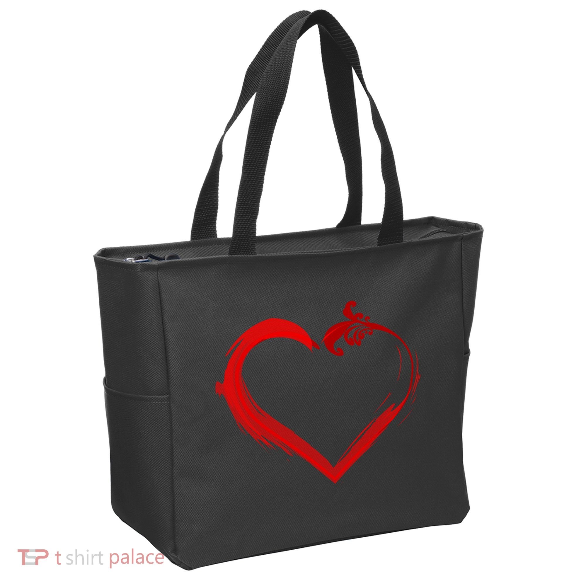 Simple Styled Valentines Heart Tote Bag