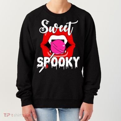 Sweet Spooky Vampire Lips Halloween Women's Sweatshirt