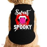 Sweet Spooky Vampire Lips Halloween Doggie Tank thumb 0