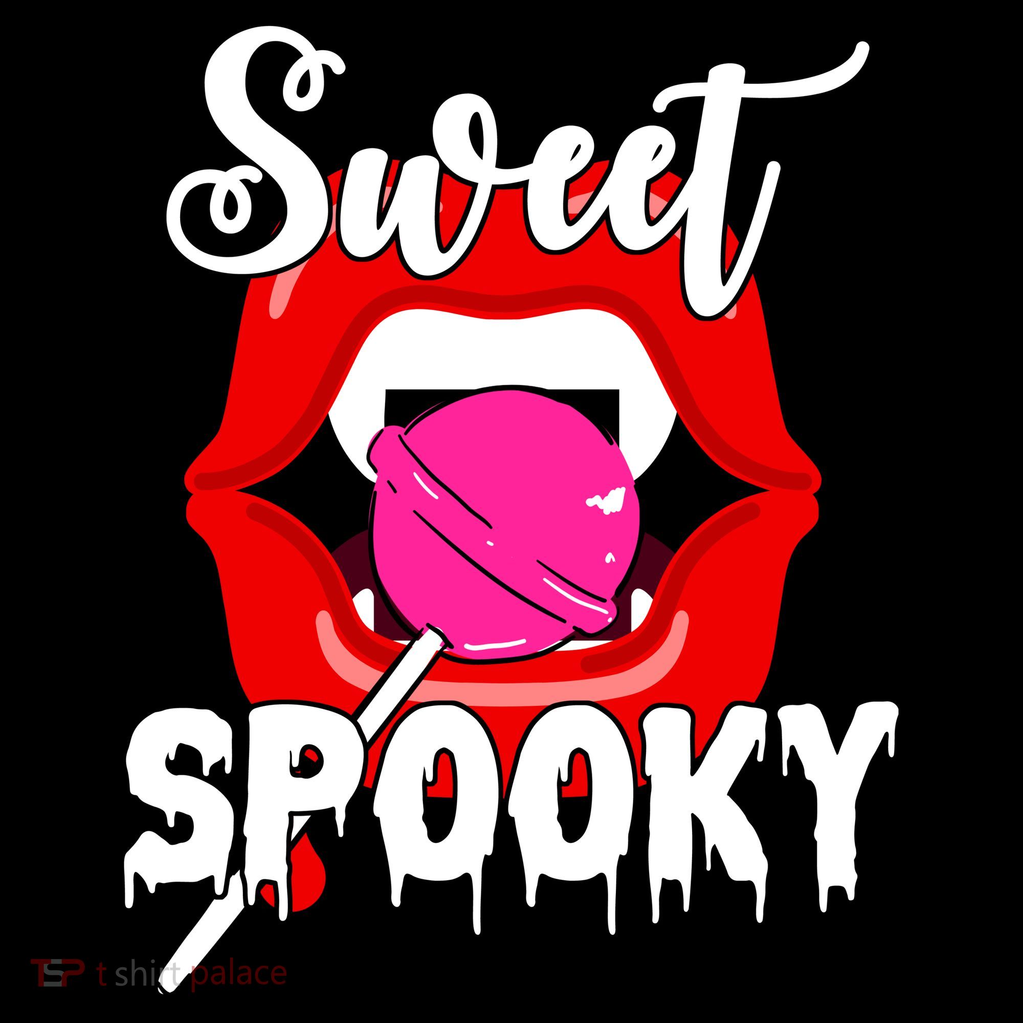 Sweet Spooky Vampire Lips Halloween Doggie Tank