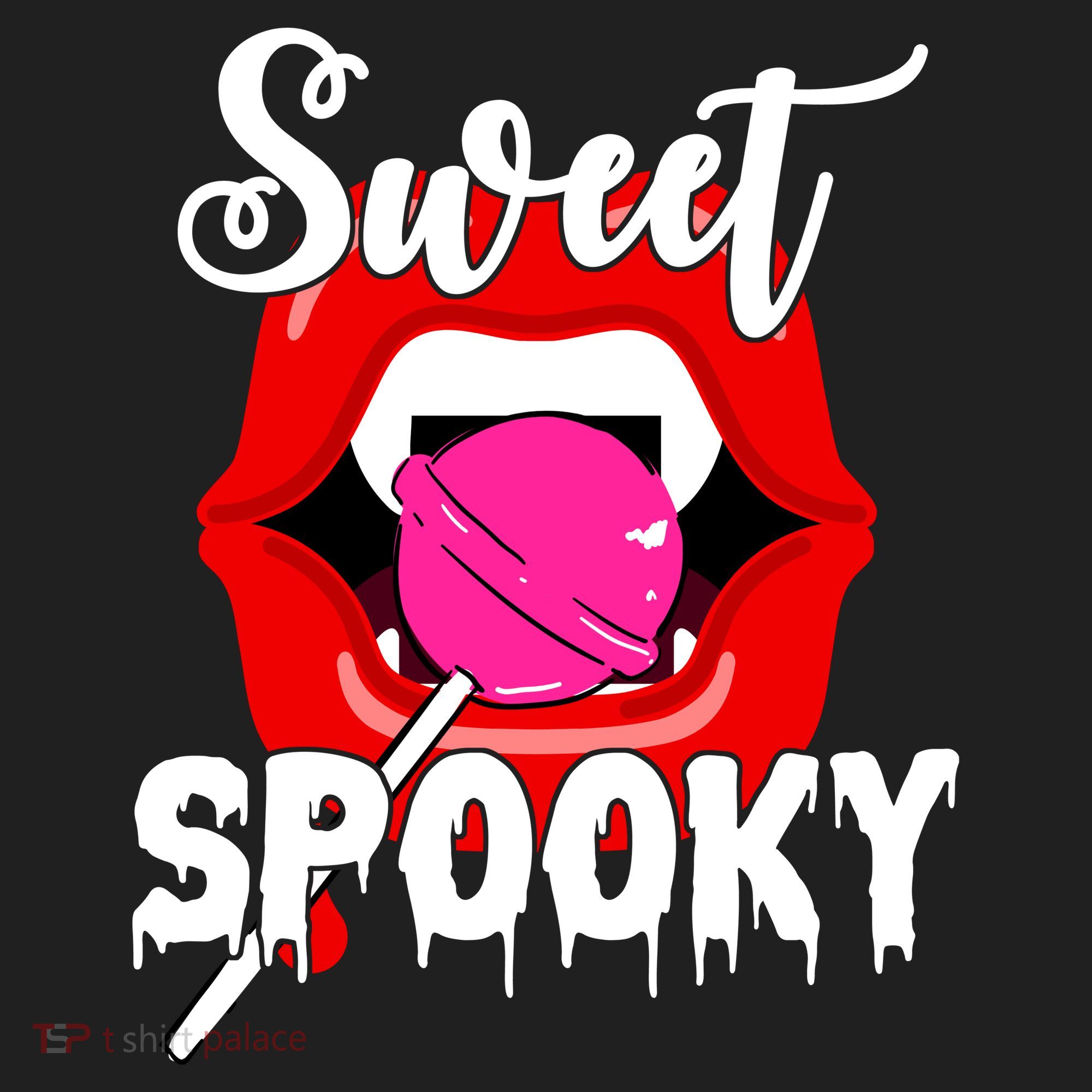 Sweet Spooky Vampire Lips Halloween Beanie