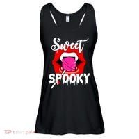 Sweet Spooky Vampire Lips Halloween Ladies Essential Flowy Tank thumb 0