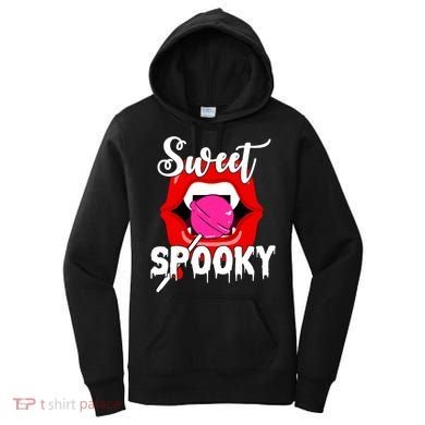 Sweet Spooky Vampire Lips Halloween Women's Hoodie