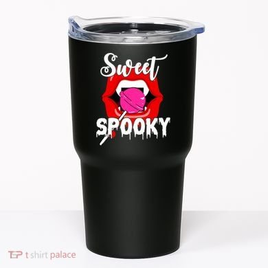 Sweet Spooky Vampire Lips Halloween Tumbler