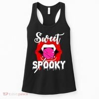 Sweet Spooky Vampire Lips Halloween Women's Tank Top thumb 0