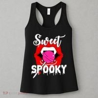 Sweet Spooky Vampire Lips Halloween Women's Tank Top thumb 3