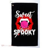 Sweet Spooky Vampire Lips Halloween Golf Towel thumb 0