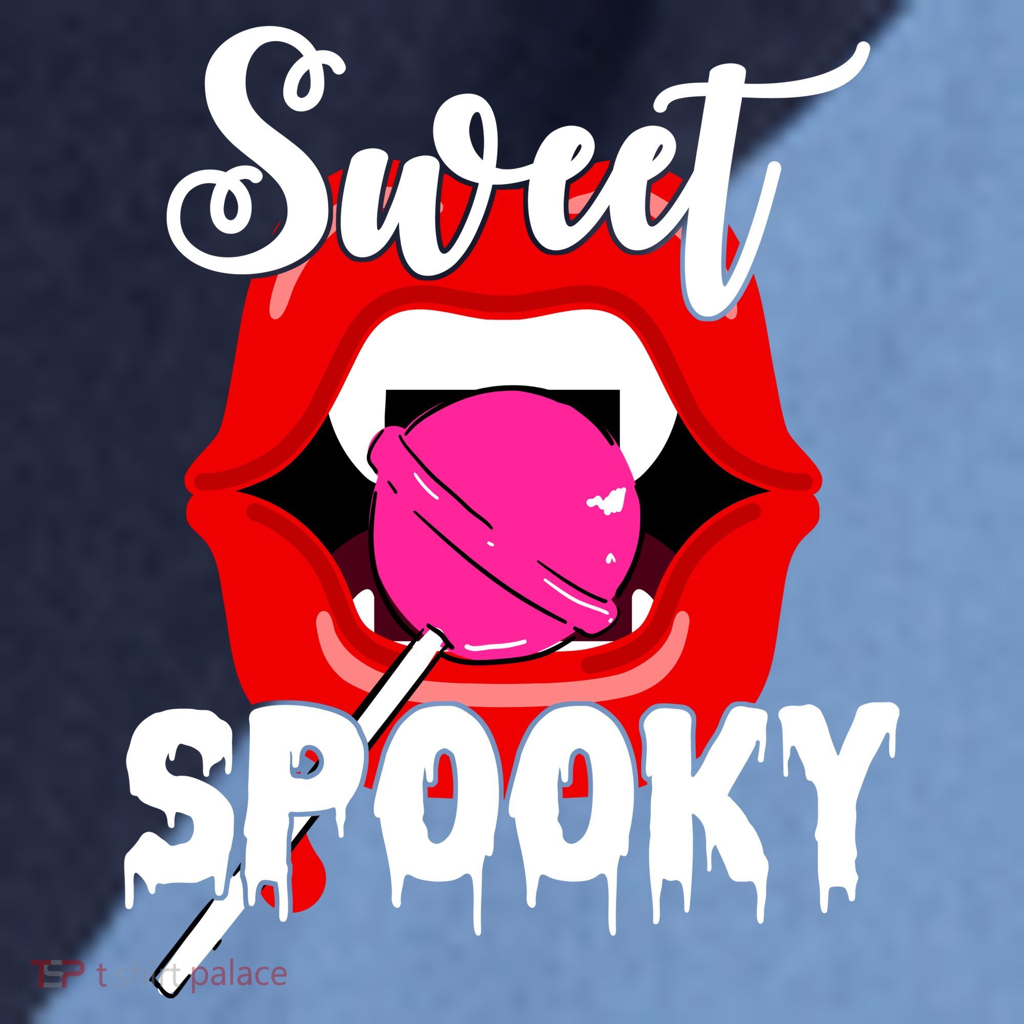 Sweet Spooky Vampire Lips Halloween Raglan Baseball Sleeve Shirt