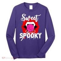 Sweet Spooky Vampire Lips Halloween Long Sleeve Shirt thumb 0