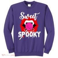 Sweet Spooky Vampire Lips Halloween Sweatshirt thumb 0