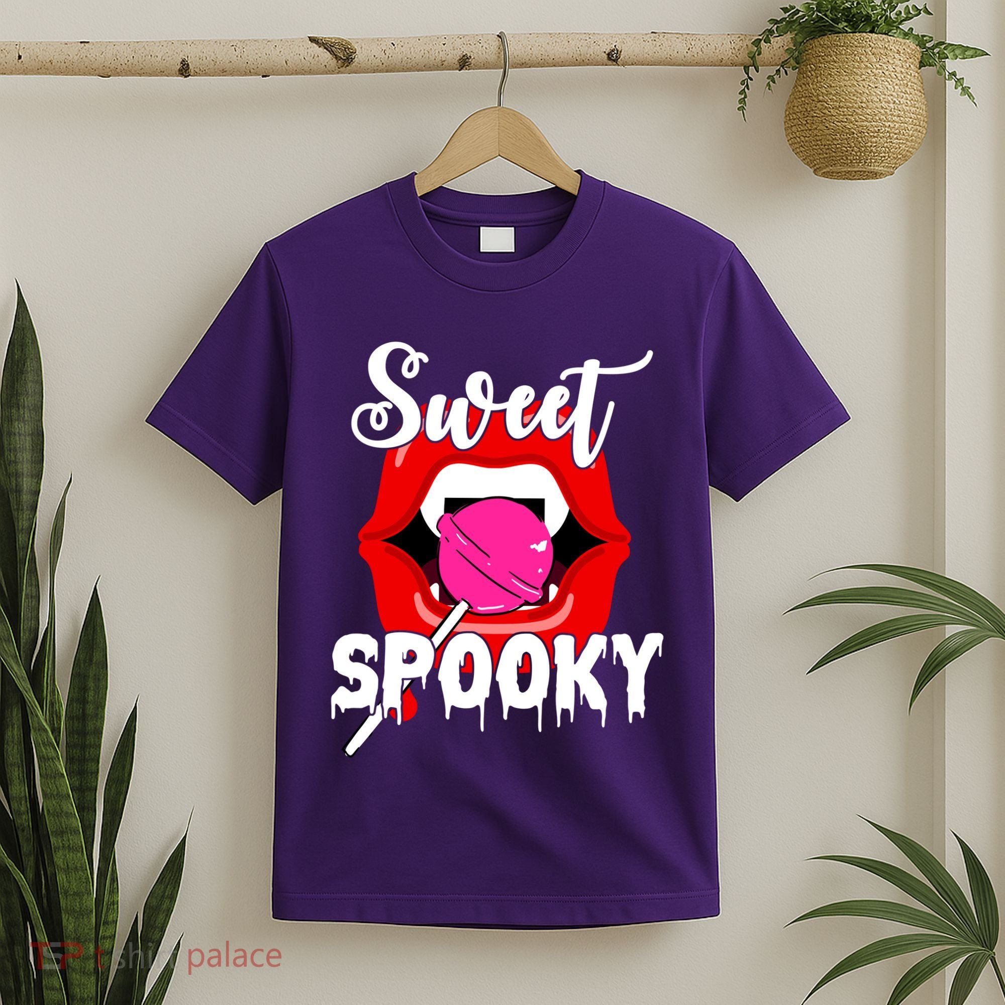 Sweet Spooky Vampire Lips Halloween T-Shirt