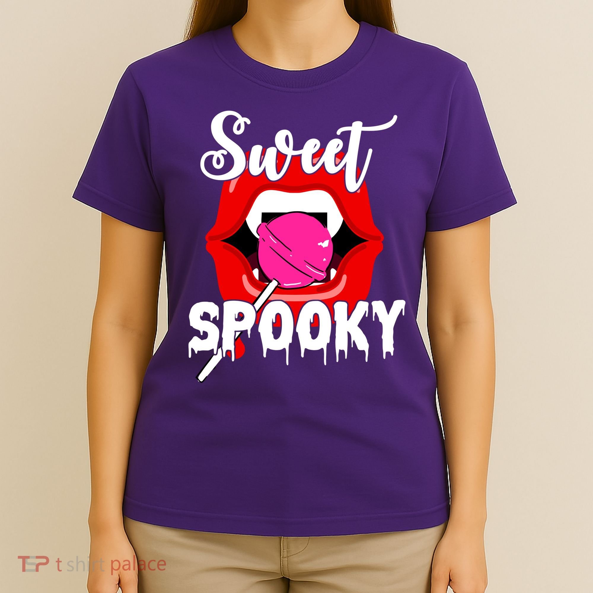 Sweet Spooky Vampire Lips Halloween T-Shirt