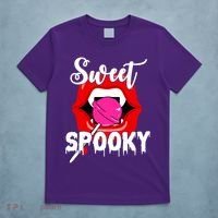 Sweet Spooky Vampire Lips Halloween T-Shirt thumb 5