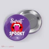 Sweet Spooky Vampire Lips Halloween Button thumb 0