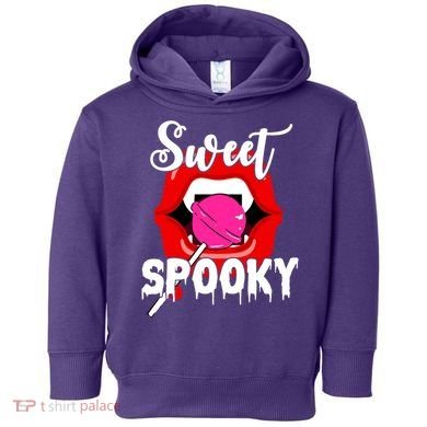 Sweet Spooky Vampire Lips Halloween Toddler Hoodie
