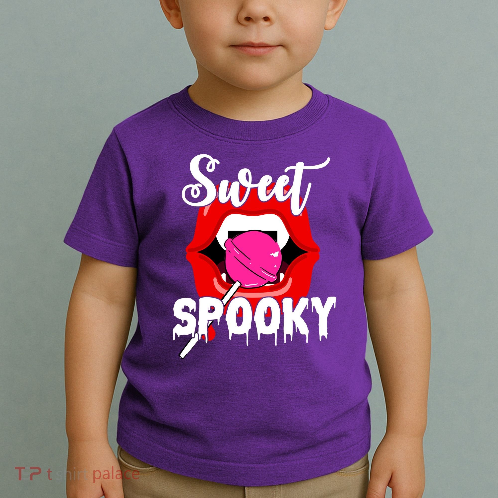 Sweet Spooky Vampire Lips Halloween Toddler T-Shirt
