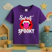 Sweet Spooky Vampire Lips Halloween Toddler T-Shirt thumb 3