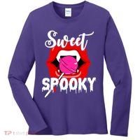 Sweet Spooky Vampire Lips Halloween Women's Long Sleeve Shirt thumb 0