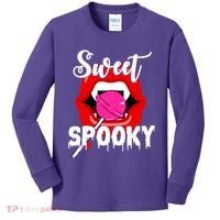 Sweet Spooky Vampire Lips Halloween Kids Long Sleeve Shirt thumb 0