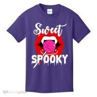 Sweet Spooky Vampire Lips Halloween Kids T-Shirt thumb 0