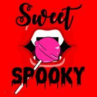 Sweet Spooky Vampire Lips Halloween Santa Hat thumb 1