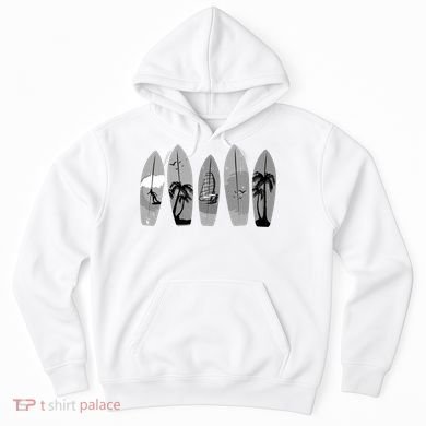 Surfing Surfboard Vintage Classic Retro Surfboarder Surfer Gift Hoodie
