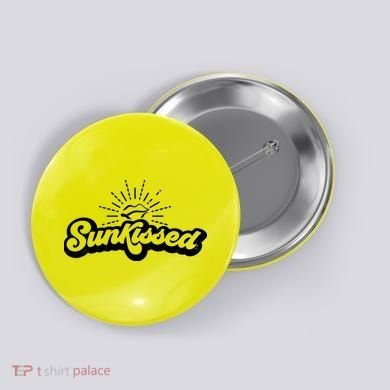 Sunkissed Summer Vacation Vintage Button