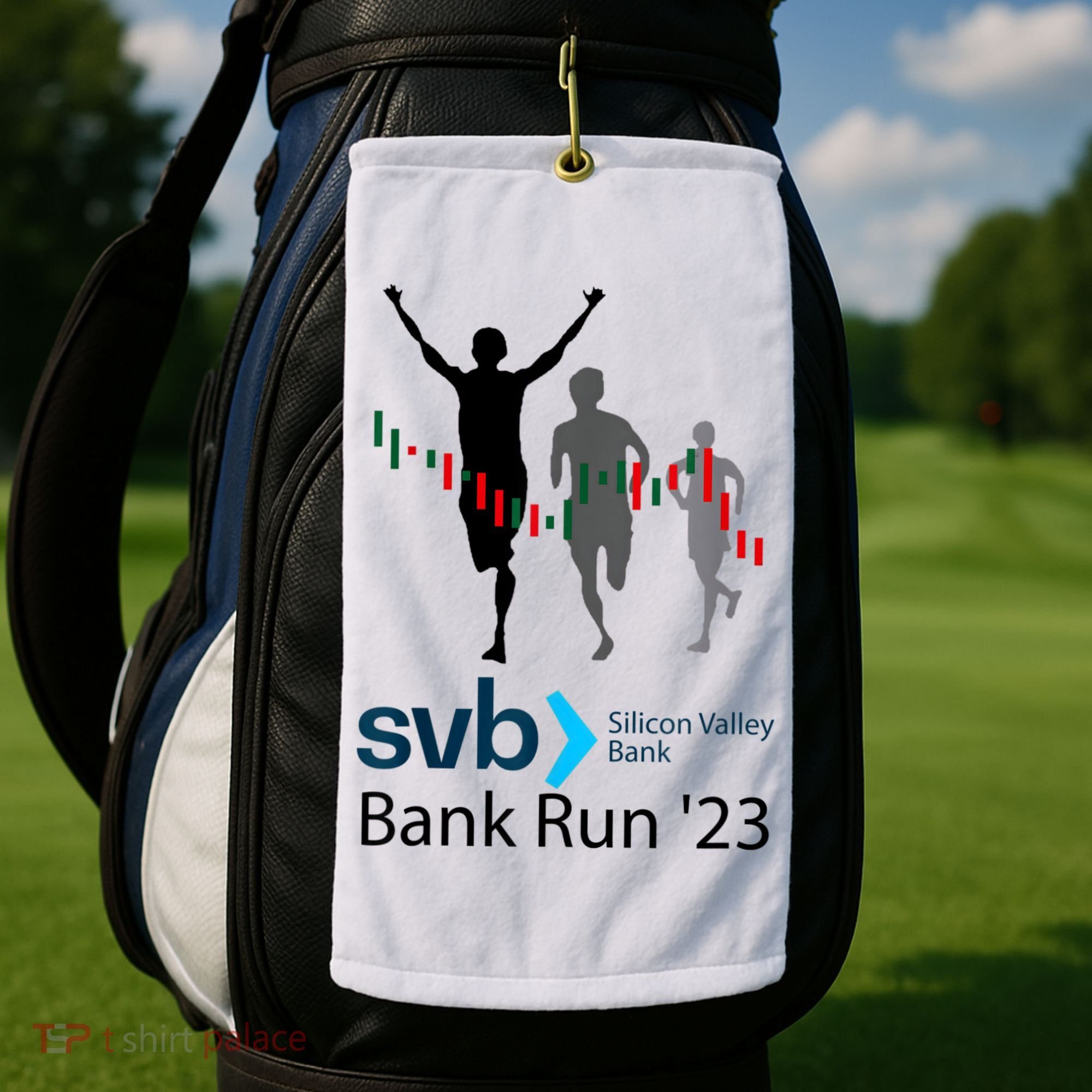 Svb Silicon Valley Bank Run ′23 Golf Towel