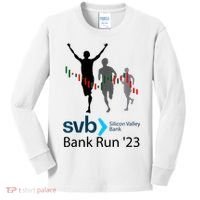 Svb Silicon Valley Bank Run ′23 Kids Long Sleeve Shirt thumb 0