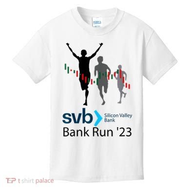 Svb Silicon Valley Bank Run ′23 Kids T-Shirt