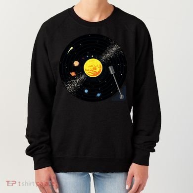Solar System Vinyl Record Active Women's Sweatshirt