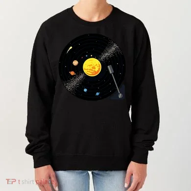 Solar System Vinyl Record Active Women's Sweatshirt