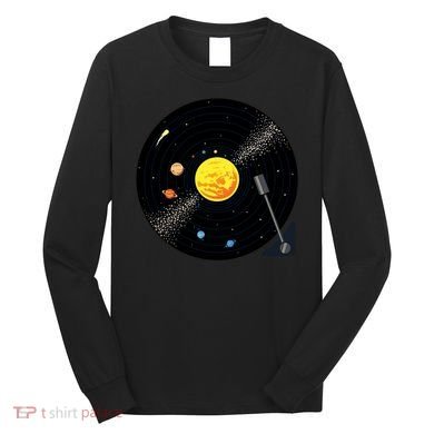 Solar System Vinyl Record Active Long Sleeve Shirt