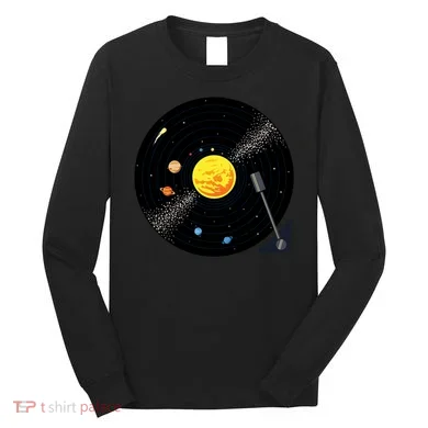 Solar System Vinyl Record Active Long Sleeve Shirt