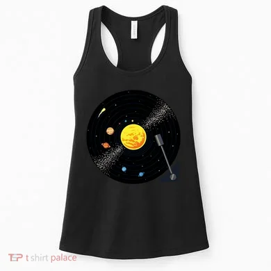 Solar System Vinyl Record Active Women's Tank Top