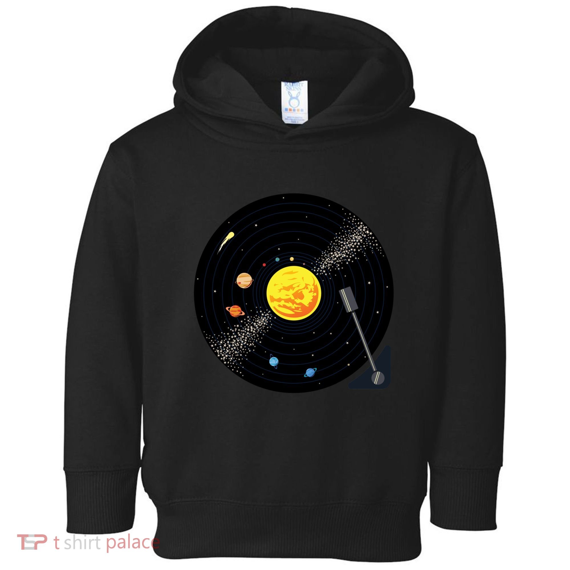 Solar System Vinyl Record Active Toddler Hoodie