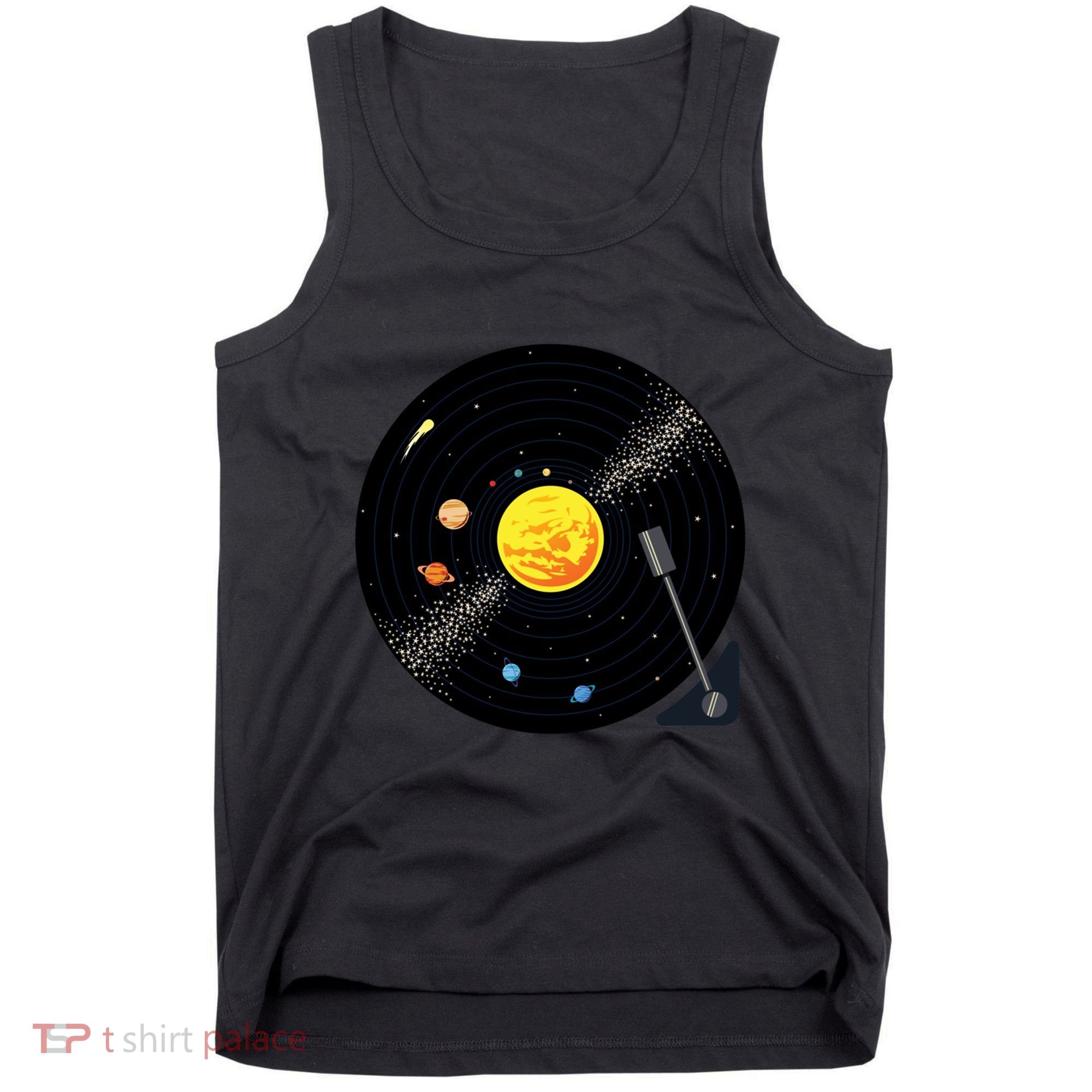 Solar System Vinyl Record Active Tank Top