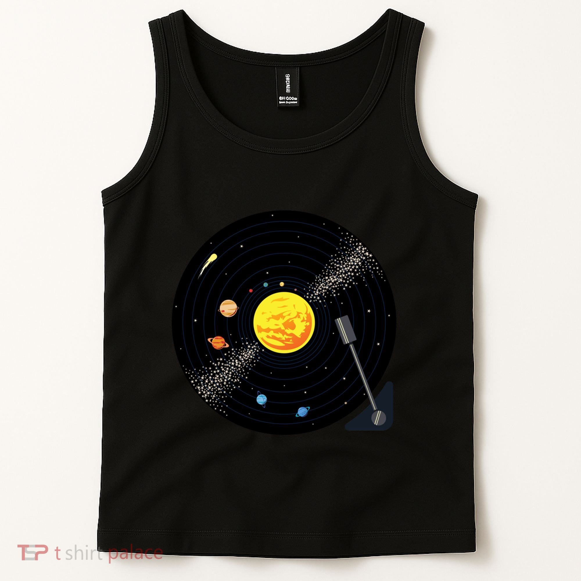 Solar System Vinyl Record Active Tank Top